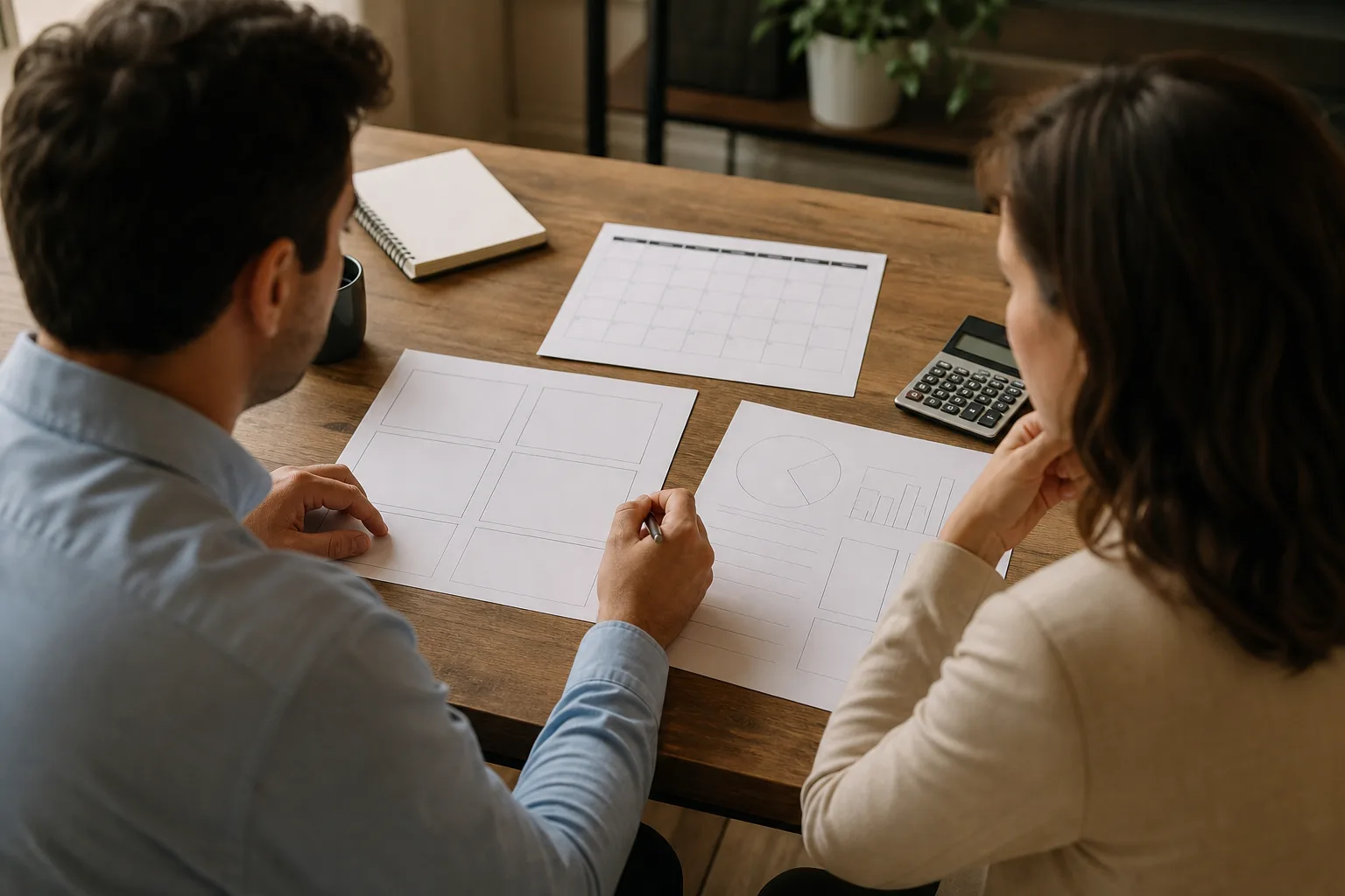 Business owners discussing why capital allocation matters for founders with financial charts Business owners discussing why capital allocation matters for founders with financial charts