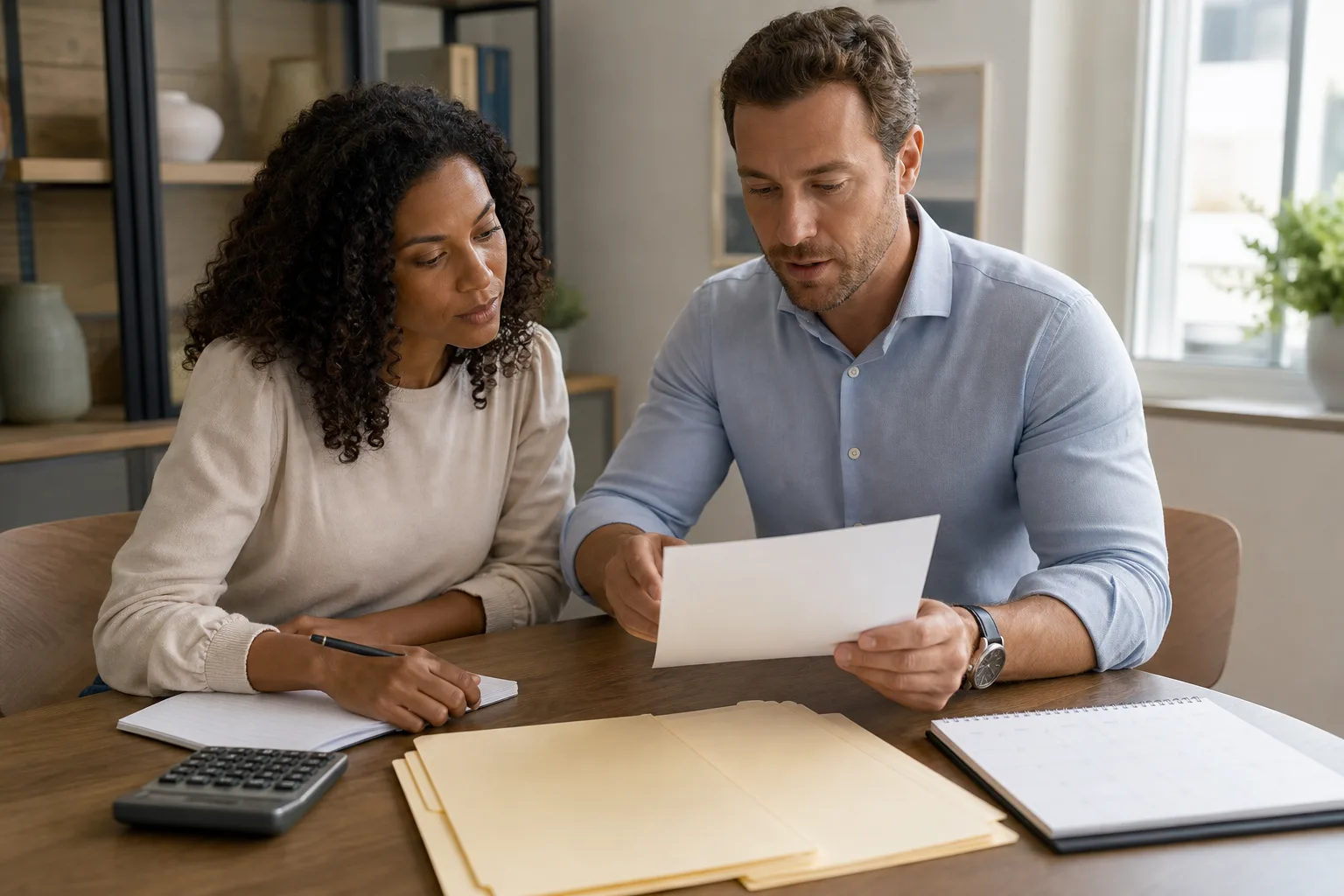 Business owners reviewing blank tax-planning folders, a calendar, and a calculator for tax strategy for founder compensation: what u.s. business owners should know Business owners reviewing blank tax-planning folders, a calendar, and a calculator for tax strategy for founder compensation: what u.s. business owners should know